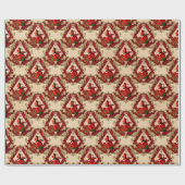 Alice in Wonderlandクリスマスラッピング紙 ラッピングペーパー (フラット)