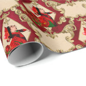 Alice in Wonderlandクリスマスラッピング紙 ラッピングペーパー (ロールコーナー)