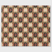 Alice in Wonderlandクリスマスラッピング紙 ラッピングペーパー (フラット)