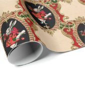 Alice in Wonderlandクリスマスラッピング紙 ラッピングペーパー (ロールコーナー)