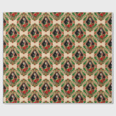 Alice in Wonderlandクリスマスラッピング紙 ラッピングペーパー (フラット)