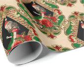Alice in Wonderlandクリスマスラッピング紙 ラッピングペーパー (ロールコーナー)