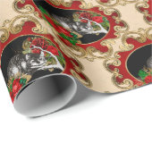 Alice in Wonderlandクリスマスラッピング紙 ラッピングペーパー (ロールコーナー)
