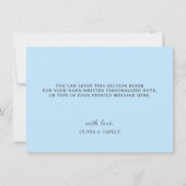 Alice in Wonderlandサンキューカード サンキューカード (裏面)