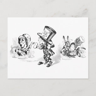 Alice in Wonderlandスタンプとポストカード ポストカード