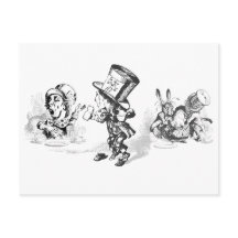Alice in Wonderlandスタンプとポストカード