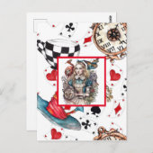 Alice in Wonderlandテーマポストカード ポストカード (正面/裏面)