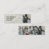 Alice in Wonderlandドドクラシックー美術品 スキニー名刺 (正面/裏面)