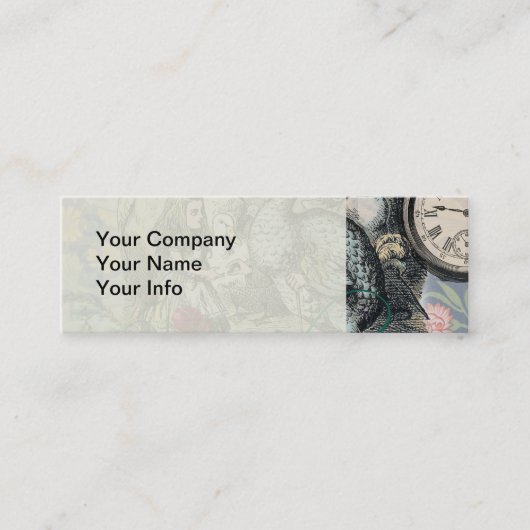 Alice in Wonderlandドドクラシックー美術品 スキニー名刺 (正面)