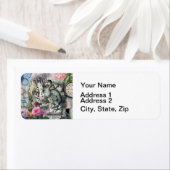 Alice in Wonderlandドドクラシックー美術品 ラベル (インサイチュ)