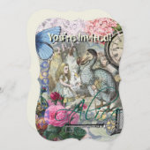 Alice in Wonderlandドドクラシックー美術品 招待状 (正面/裏面)