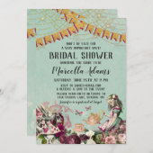 Alice in Wonderlandバーチャルブライダルシャワー 招待状 (正面/裏面)