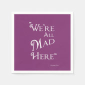 Alice in Wonderlandパーティーナプキンス – 不機嫌 スタンダードカクテルナプキン (正面)