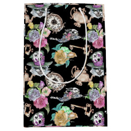 Alice in Wonderlandパーティー用品包装紙 ミディアムペーパーバッグ