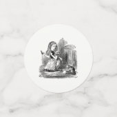 Alice in Wonderlandパーティー – アリスと子猫 コンフェッティ (スモール正面)