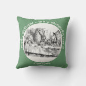 Alice in Wonderlandパーティー-不機嫌Hatter's Teaパーティー クッション (裏面)