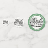 Alice in Wonderlandパーティー-不機嫌Hatter's Teaパーティー コンフェッティ (正面)