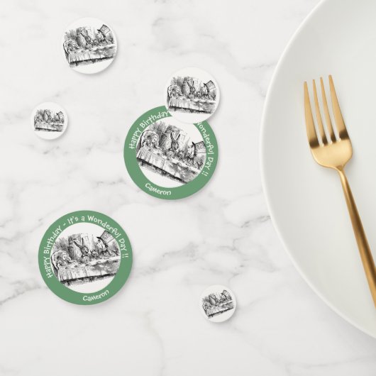 Alice in Wonderlandパーティー-不機嫌Hatter's Teaパーティー コンフェッティ (グループ)