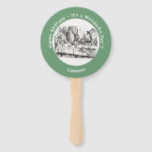 Alice in Wonderlandパーティー-不機嫌Hatter's Teaパーティー ハンドファン (裏面)