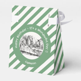 Alice in Wonderlandパーティー-不機嫌Hatter's Teaパーティー フェイバーボックス