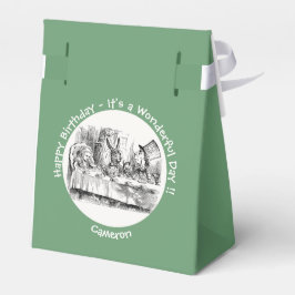 Alice in Wonderlandパーティー-不機嫌Hatter's Teaパーティー フェイバーボックス