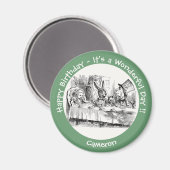 Alice in Wonderlandパーティー-不機嫌Hatter's Teaパーティー マグネット (正面/裏面)