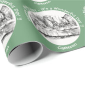 Alice in Wonderlandパーティー-不機嫌Hatter's Teaパーティー ラッピングペーパー (ロールコーナー)