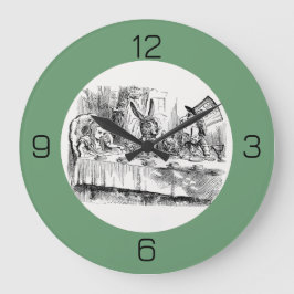 Alice in Wonderlandパーティー-不機嫌Hatter's Teaパーティー ラージ壁時計