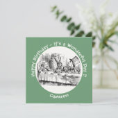 Alice in Wonderlandパーティー-不機嫌Hatter's Teaパーティー 招待状 (スタンド正面)