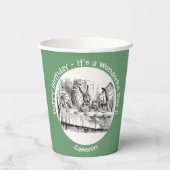 Alice in Wonderlandパーティー-不機嫌Hatter's Teaパーティー 紙コップ (裏面)