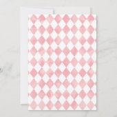 Alice in Wonderlandパーティー、双子の誕生日のお茶 招待状 (裏面)