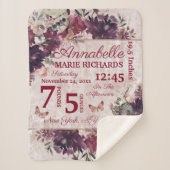 Alice in Wonderlandフローラカスタムベビー誕生状態 シェルパブランケット (正面)