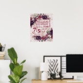 Alice in Wonderlandフローラベビー誕生統計 ポスター (ホームオフィス)