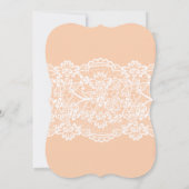 Alice in Wonderlandブライダルシャワー招待ピンク 招待状 (裏面)