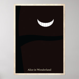 Alice in Wonderlandミニマリストのポスター ポスター
