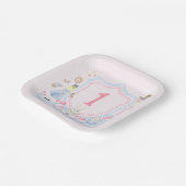 Alice in Wonderlandモノグラム ペーパープレート (傾斜あり)