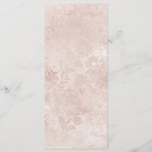 Alice in Wonderlandヴィンテージエレガントフローラディナー メニュー (裏面)