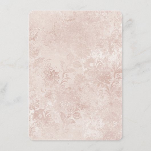 Alice in Wonderlandヴィンテージエレガントフローラディナー メニュー (裏面)