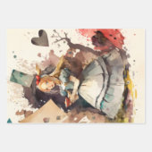 Alice in Wonderlandヴィンテージ ラッピングペーパーシート (正面3)