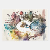 Alice in Wonderlandヴィンテージ ラッピングペーパーシート (正面2)