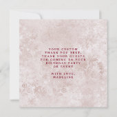 Alice in Wonderland不機嫌Hatter Teaパーティーありがとう サンキューカード (裏面)