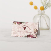 Alice in Wonderland予約結婚席 プレイスカード (裏面)