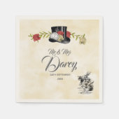 Alice in Wonderland使い捨てナプキン スタンダードカクテルナプキン (正面)