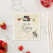 Alice in Wonderland使い捨てナプキン スタンダードカクテルナプキン (インサイチュ)