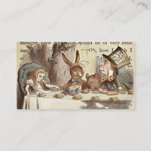 Alice In Wonderland名刺 名刺 (裏面)