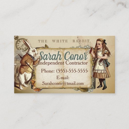 Alice In Wonderland名刺 名刺 (正面)