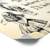 Alice in Wonderland引用文 – イ信じルインYou - C ポスター (角)