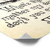 Alice in Wonderland引用文 – ティー – 不機嫌ハッター引用文 ポスター (角)