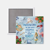 Alice In Wonderland引用文 – 想像力 マグネット (正面/裏面)