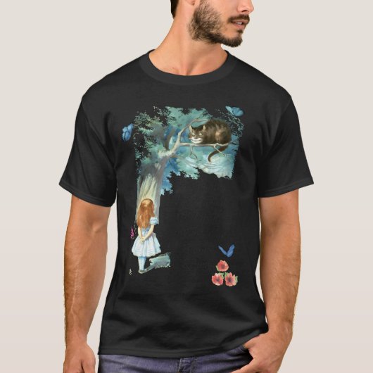 Alice In Wonderland引用文 – 想像力 Tシャツ (正面)
